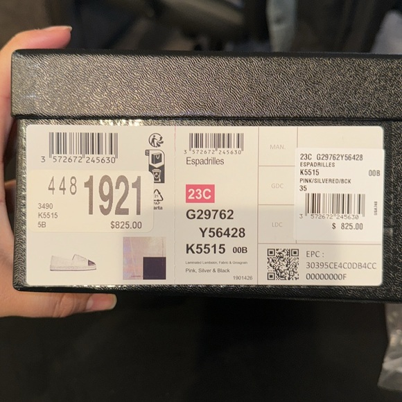 Chanel Espadrilles Sandal: pink, silver & black:  EU SIZE 35 - Picture 6 of 6